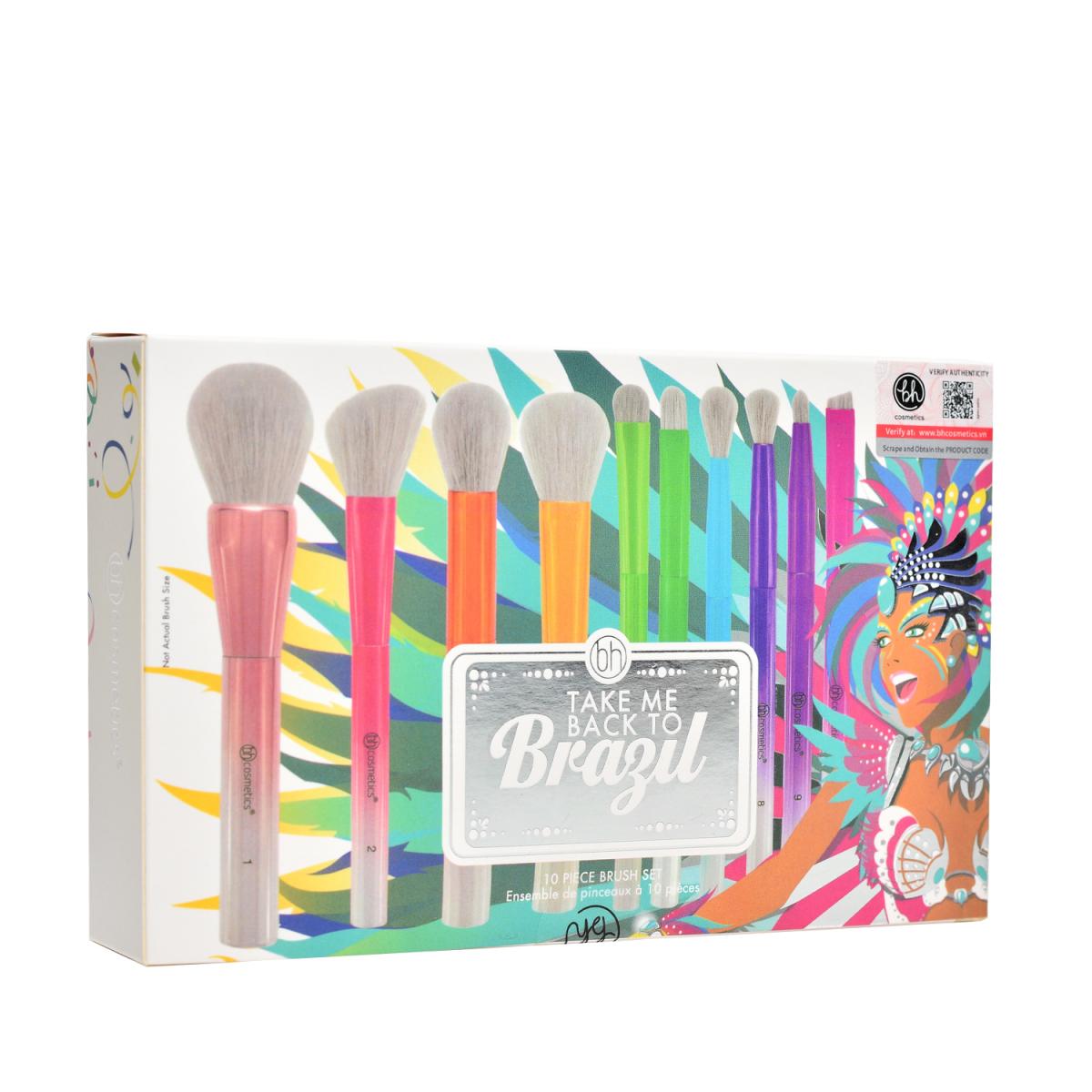 Bộ cọ bh cosmetics take me back to brazil 10 piece brush set BHBO52